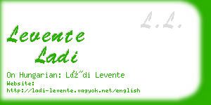 levente ladi business card